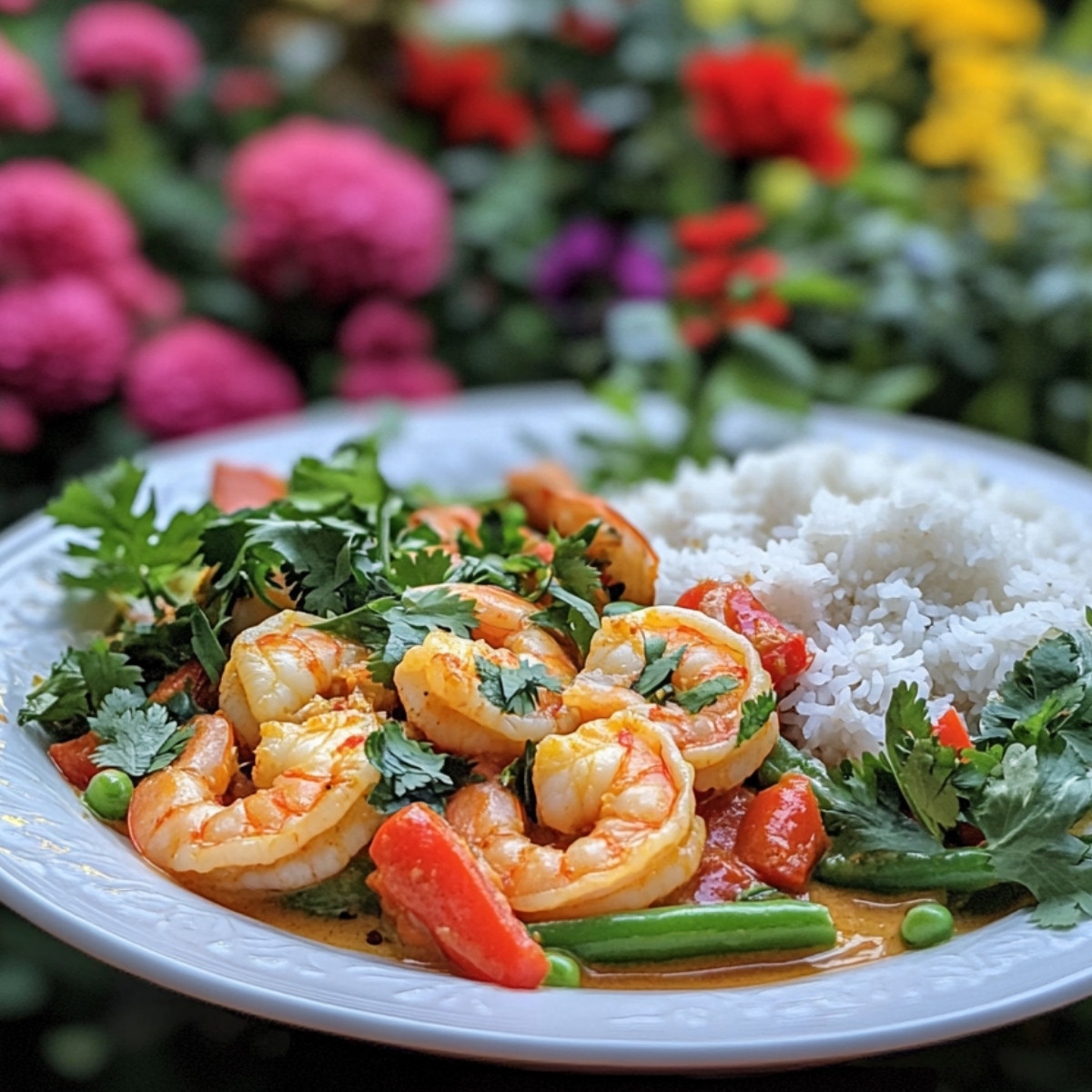 Coconut Shrimp Curry with Basmati Rice