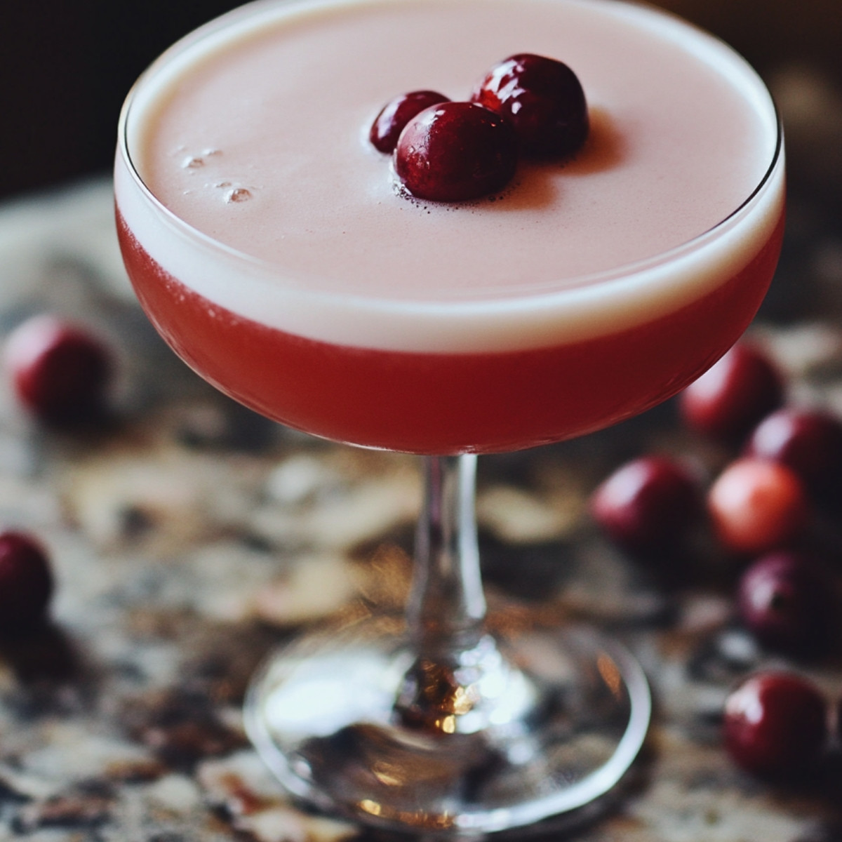 Cranberry Bourbon Sour