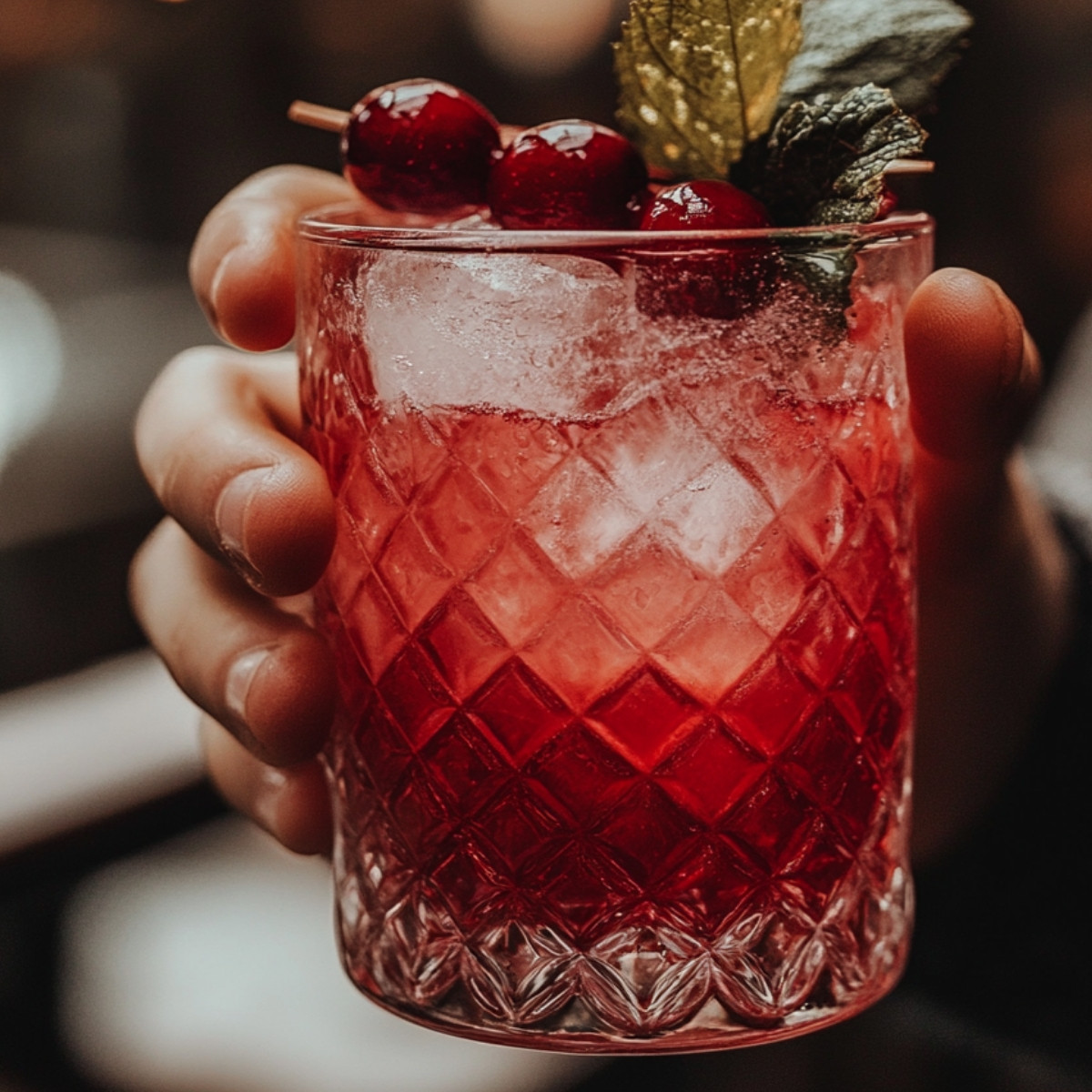 Ginger Cranberry Punch Mocktail