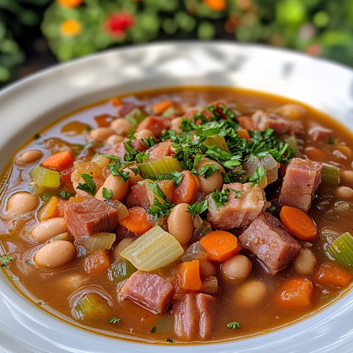 Hearty Ham and Bean Soup