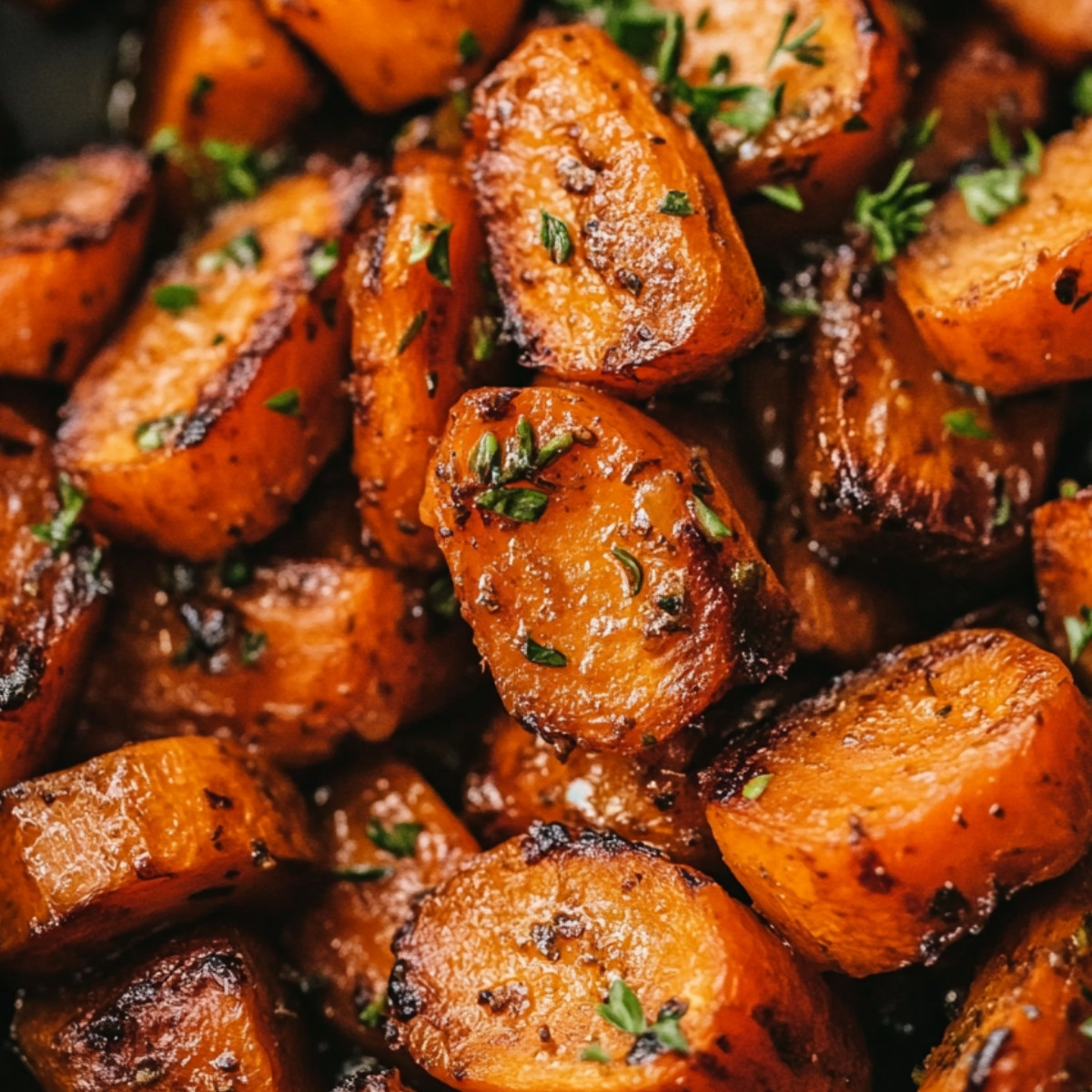 Honey Garlic Butter Roasted Carrots