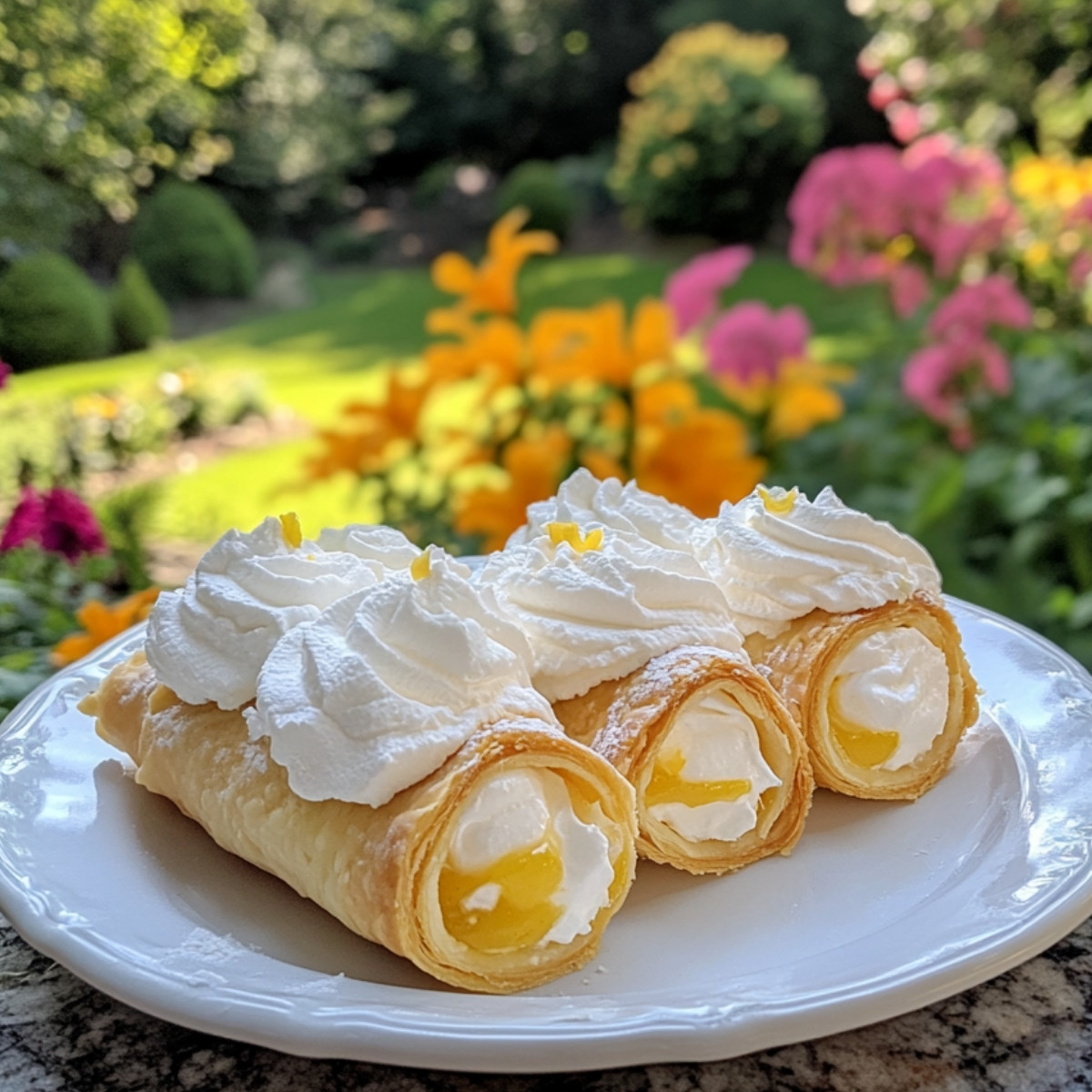 Lemon Meringue Pie Cannolis