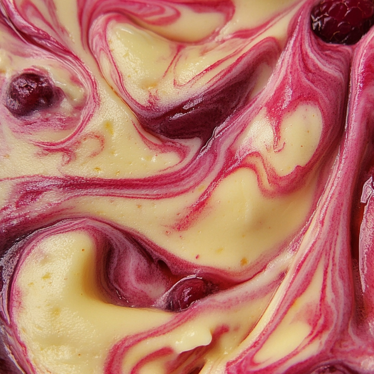 Lemon Raspberry Swirl Cheesecake