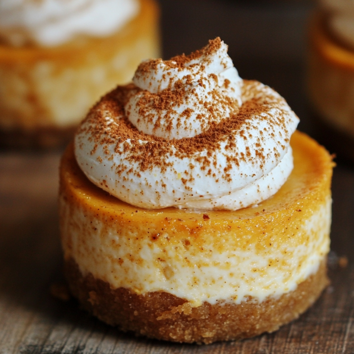 Mini Pumpkin Pie Cheesecakes