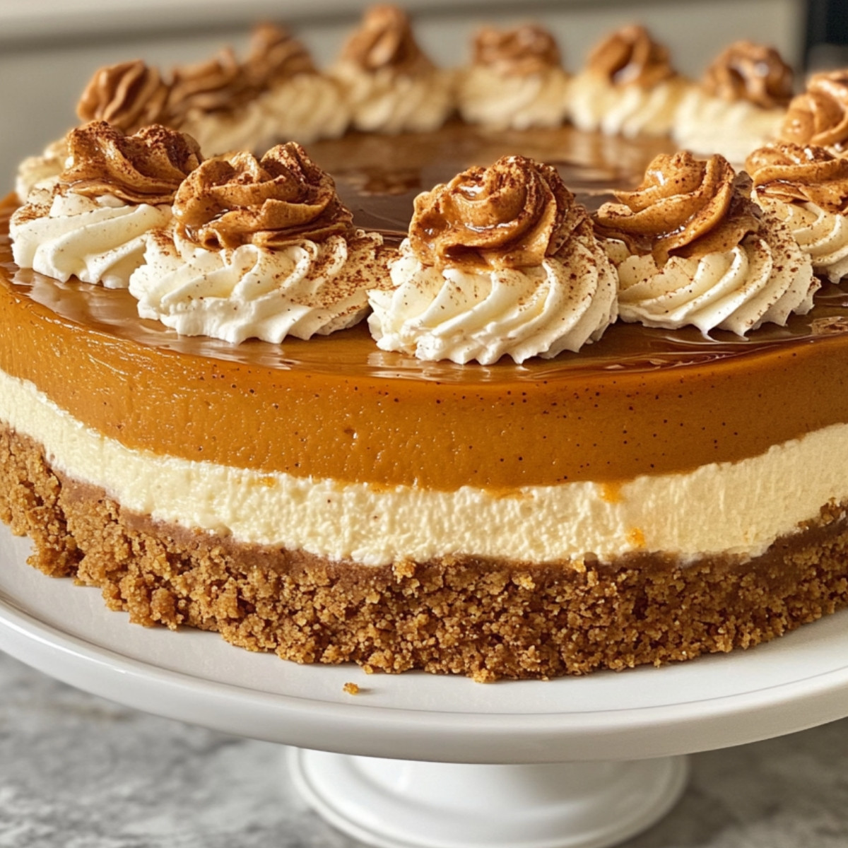 Pumpkin Caramel Cheesecake