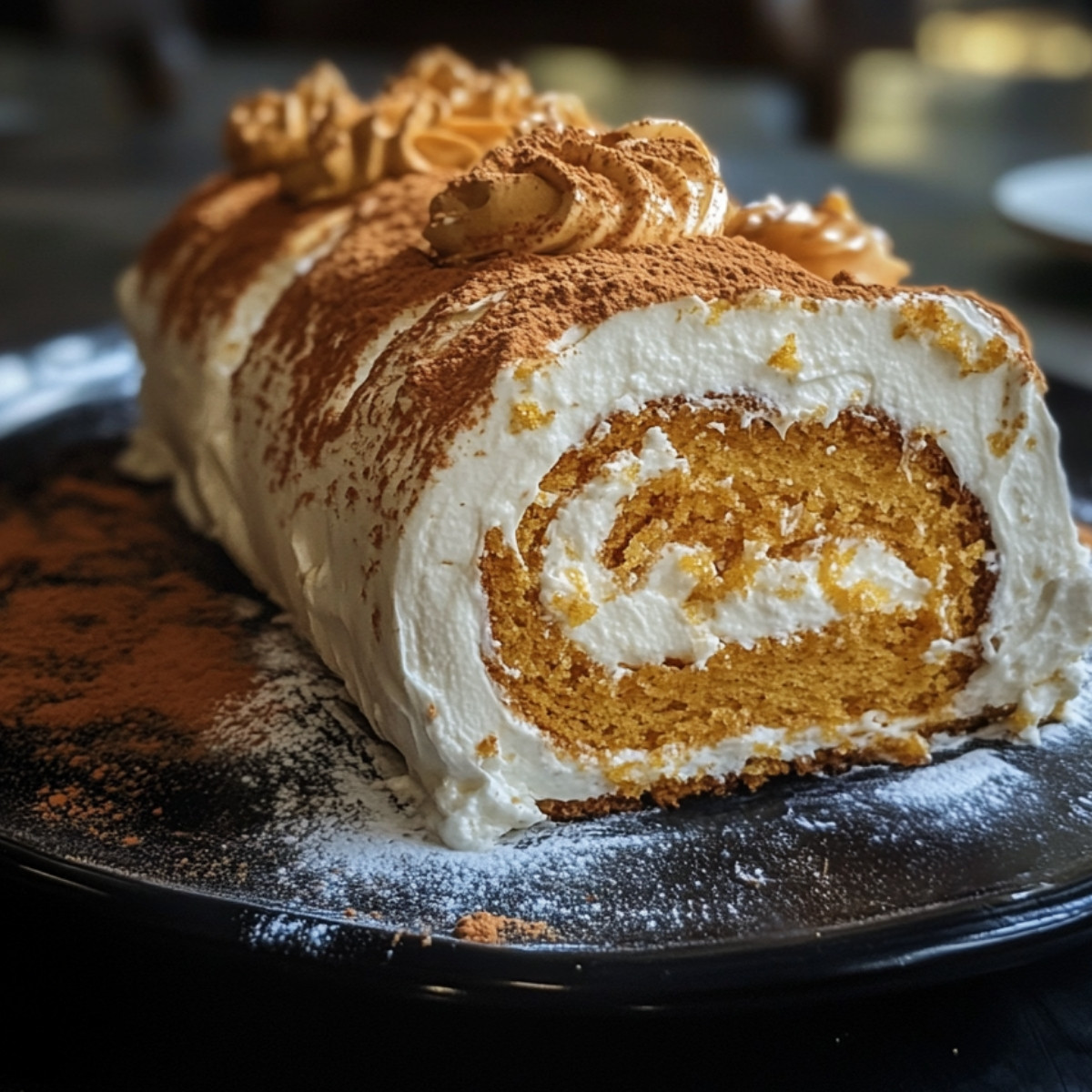 Pumpkin Roll Cake