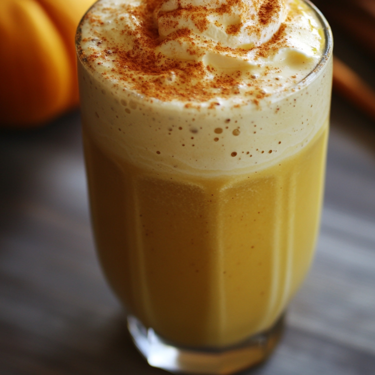 Pumpkin Spice Frappe Mocktail