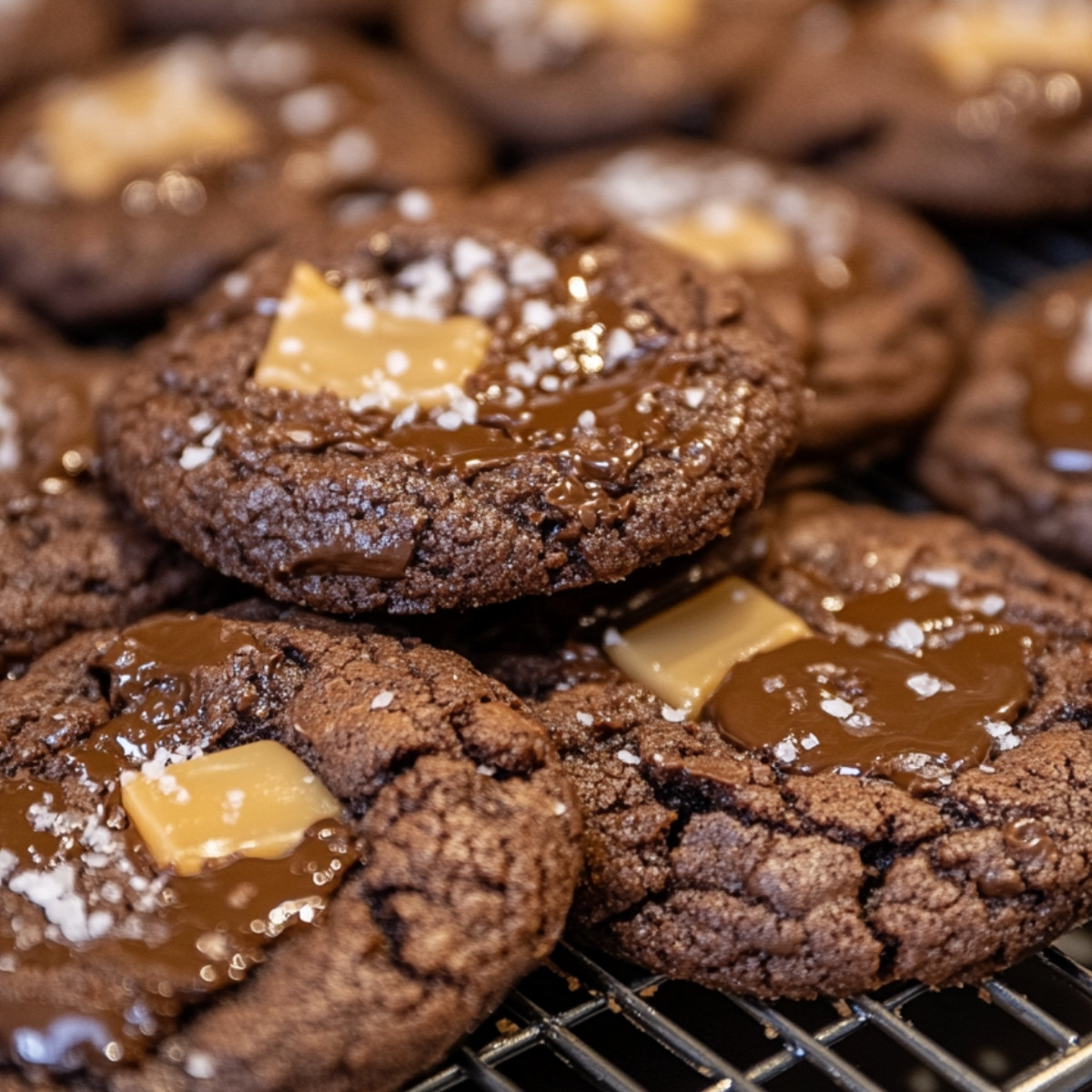 Salted Caramel Chocolate Cookies