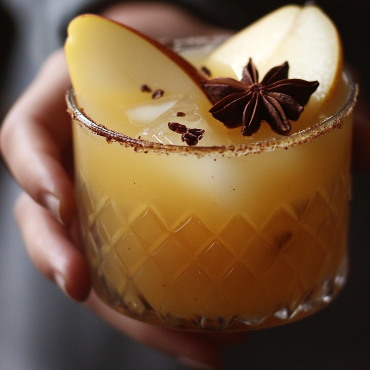 Spiced Pear Punch Mocktail