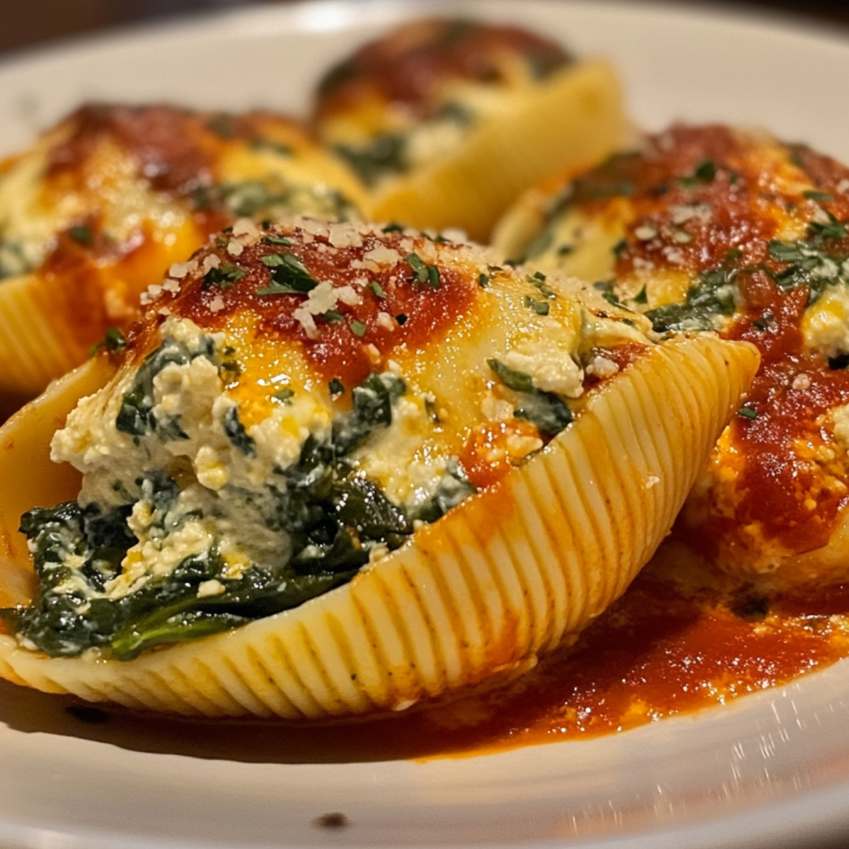 Spinach Ricotta Stuffed Shells