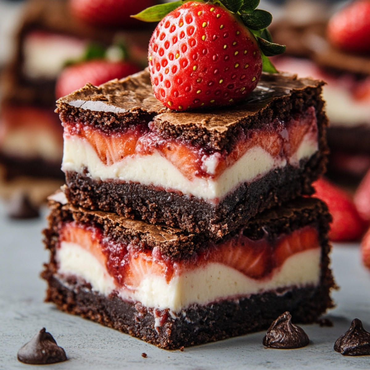 Strawberry Cheesecake Brownies