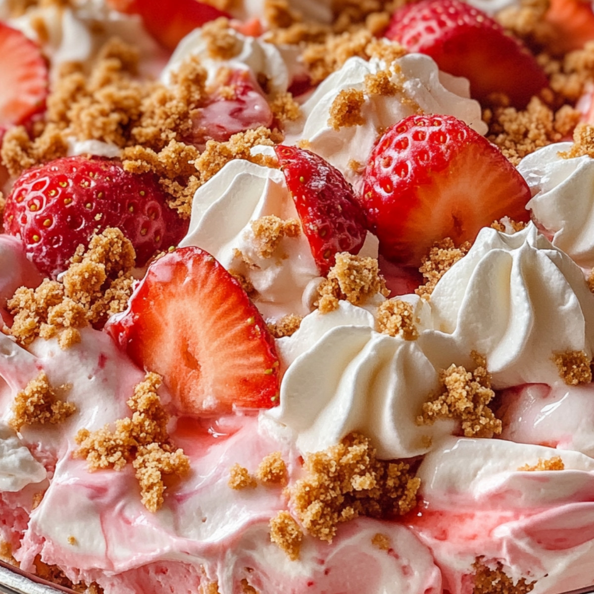 Strawberry Crunch Ice Cream Cheesecake