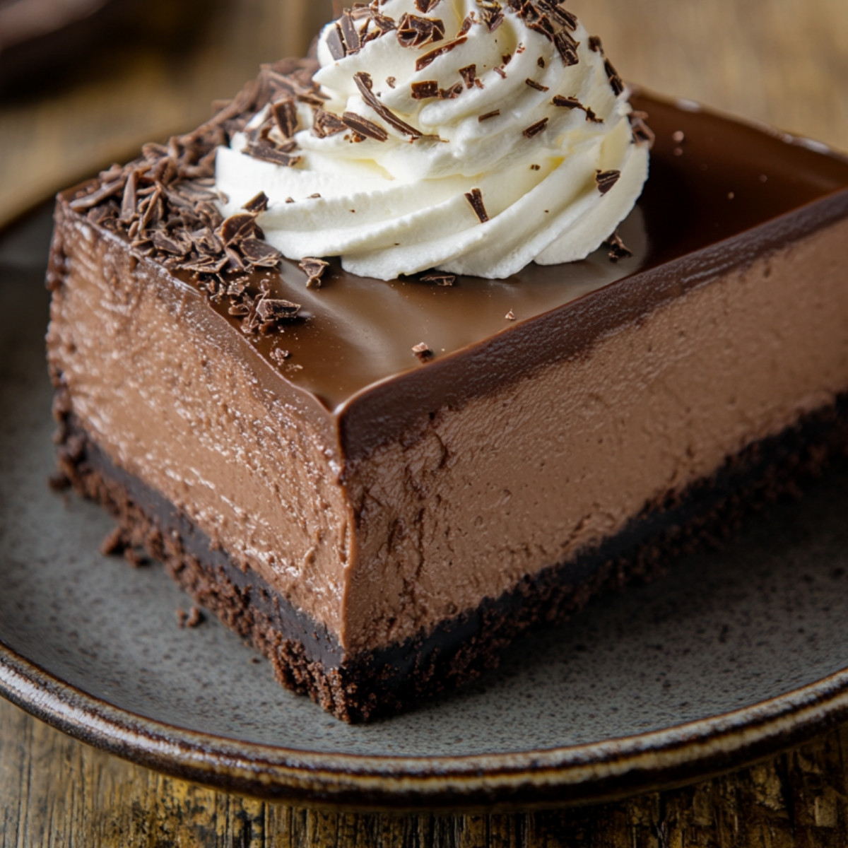 Triple Chocolate Fudge Cheesecake