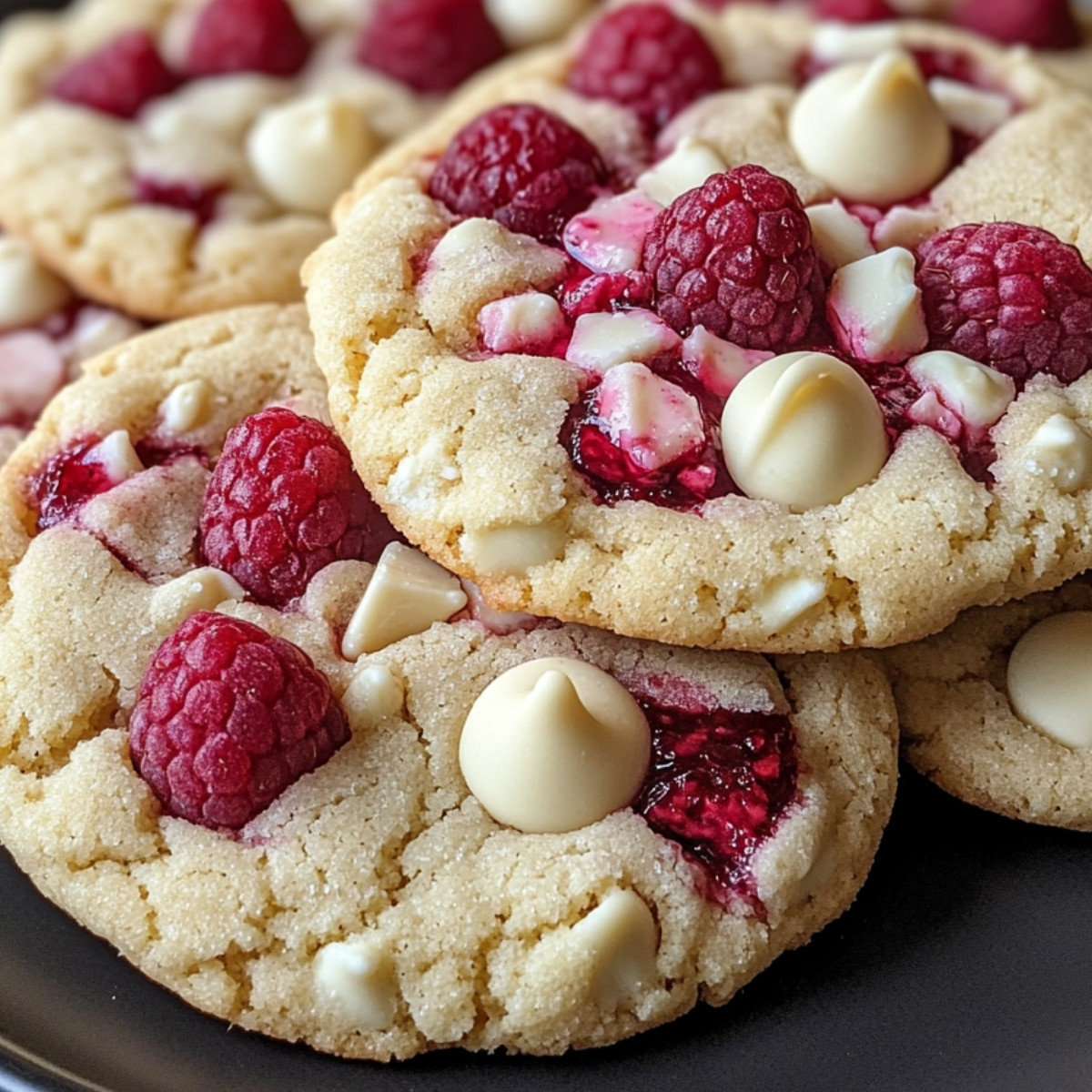 White Chocolate Raspberry Cookies