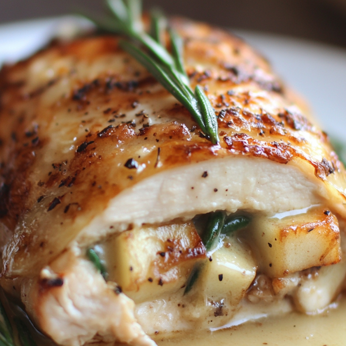 Apple and Brie Stuffed Chicken