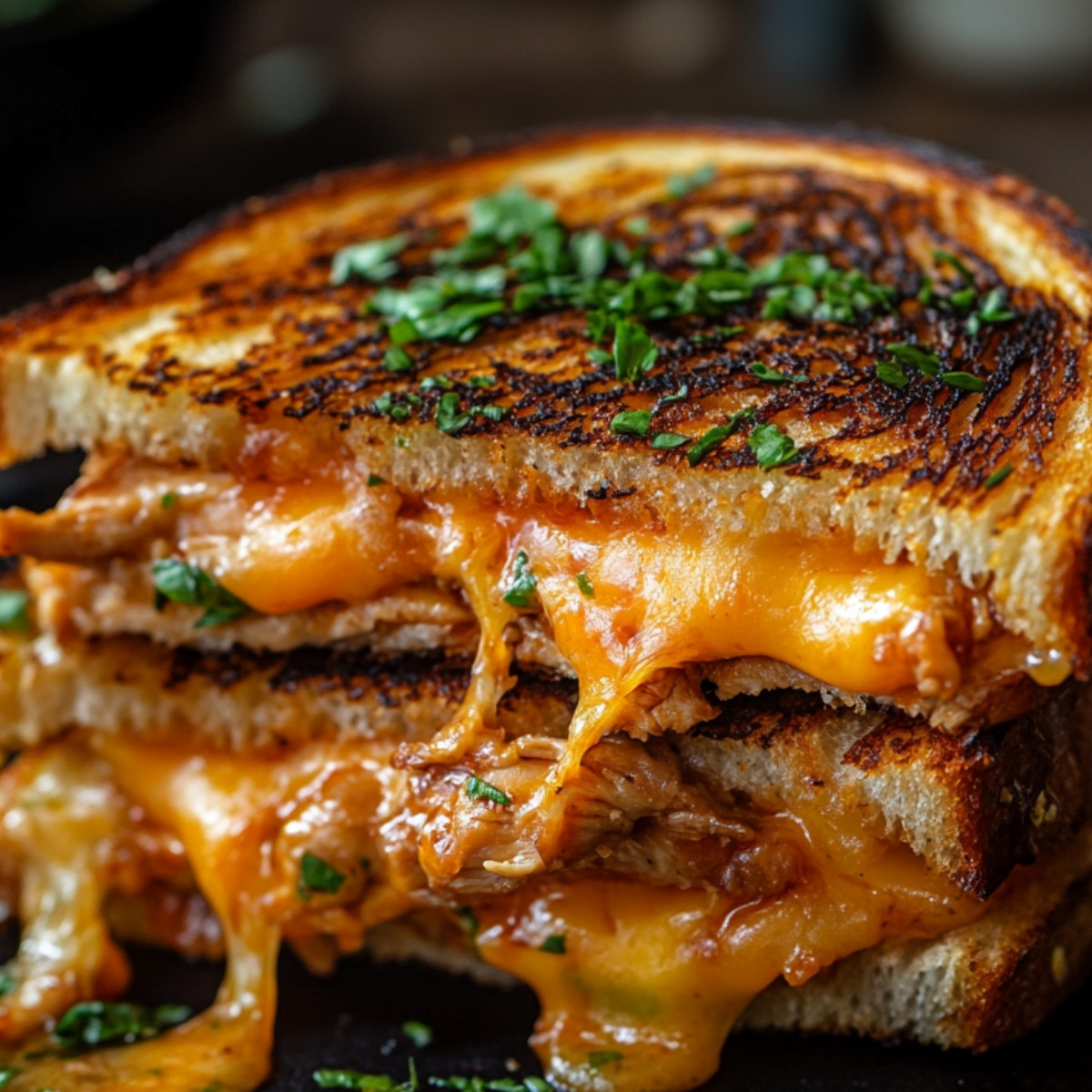 BBQ Chicken Grilled Cheese