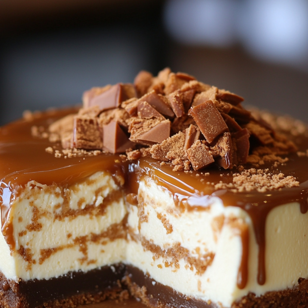 Biscoff Salted Caramel Cheesecake