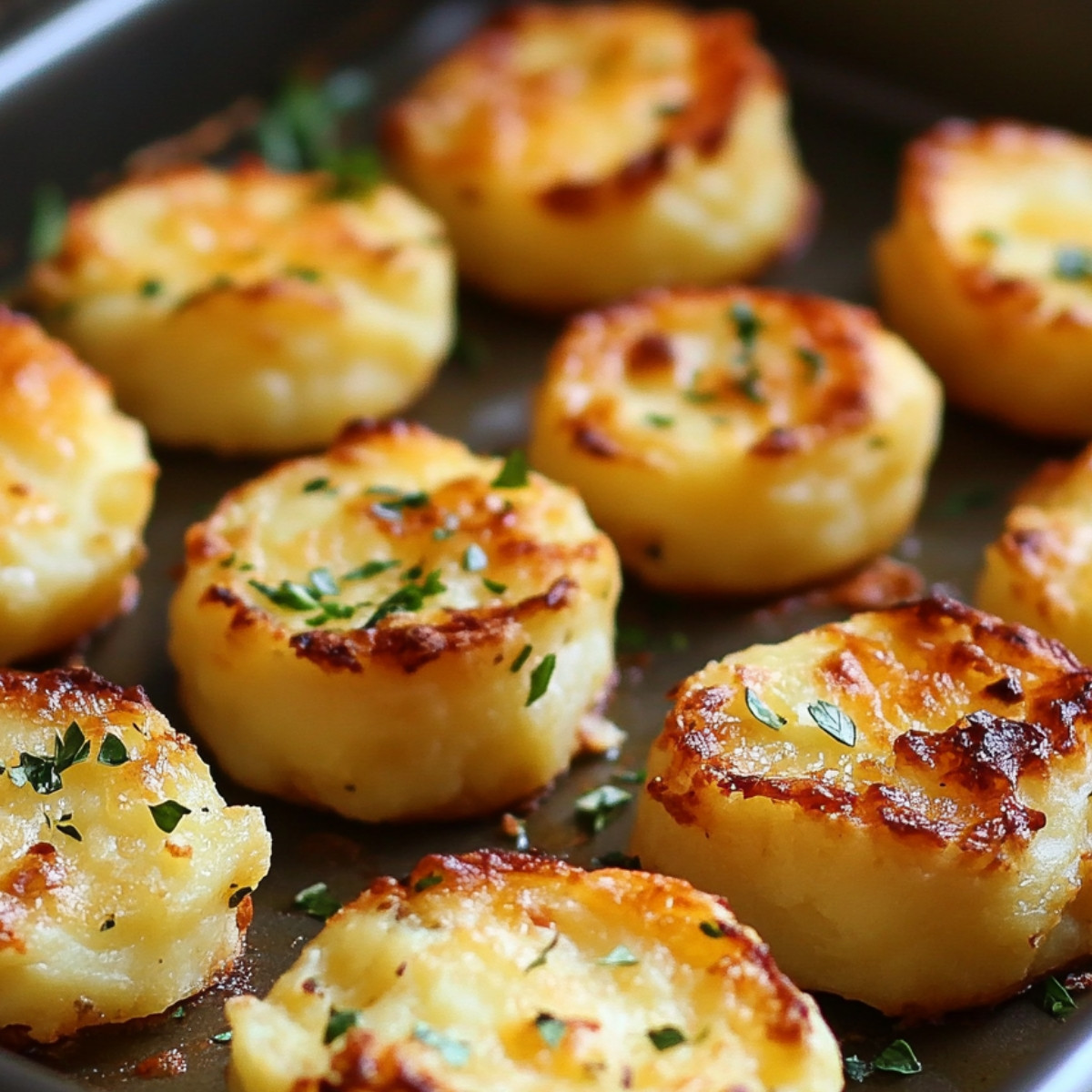 Cheesy Mashed Potato Puffs