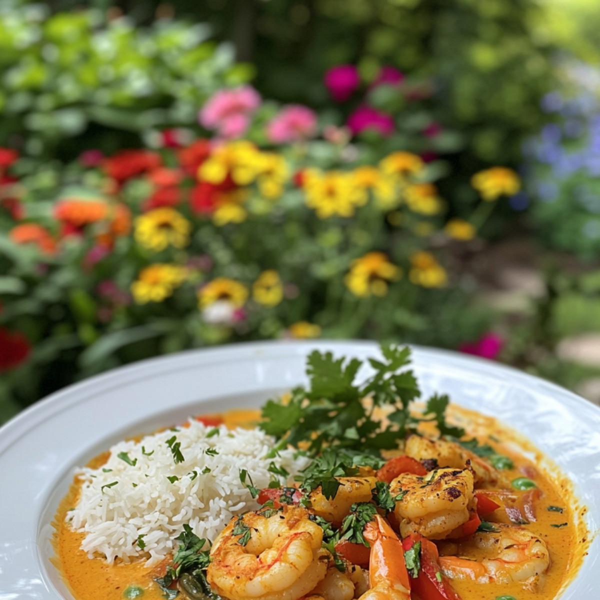 Coconut Shrimp Curry with Basmati Rice