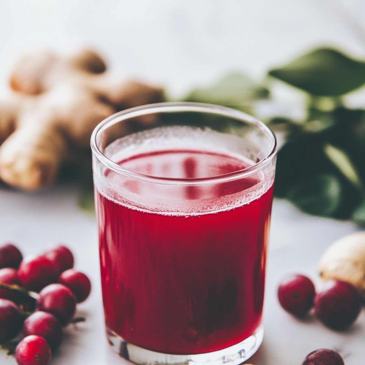 Cranberry Ginger Ale Mocktail