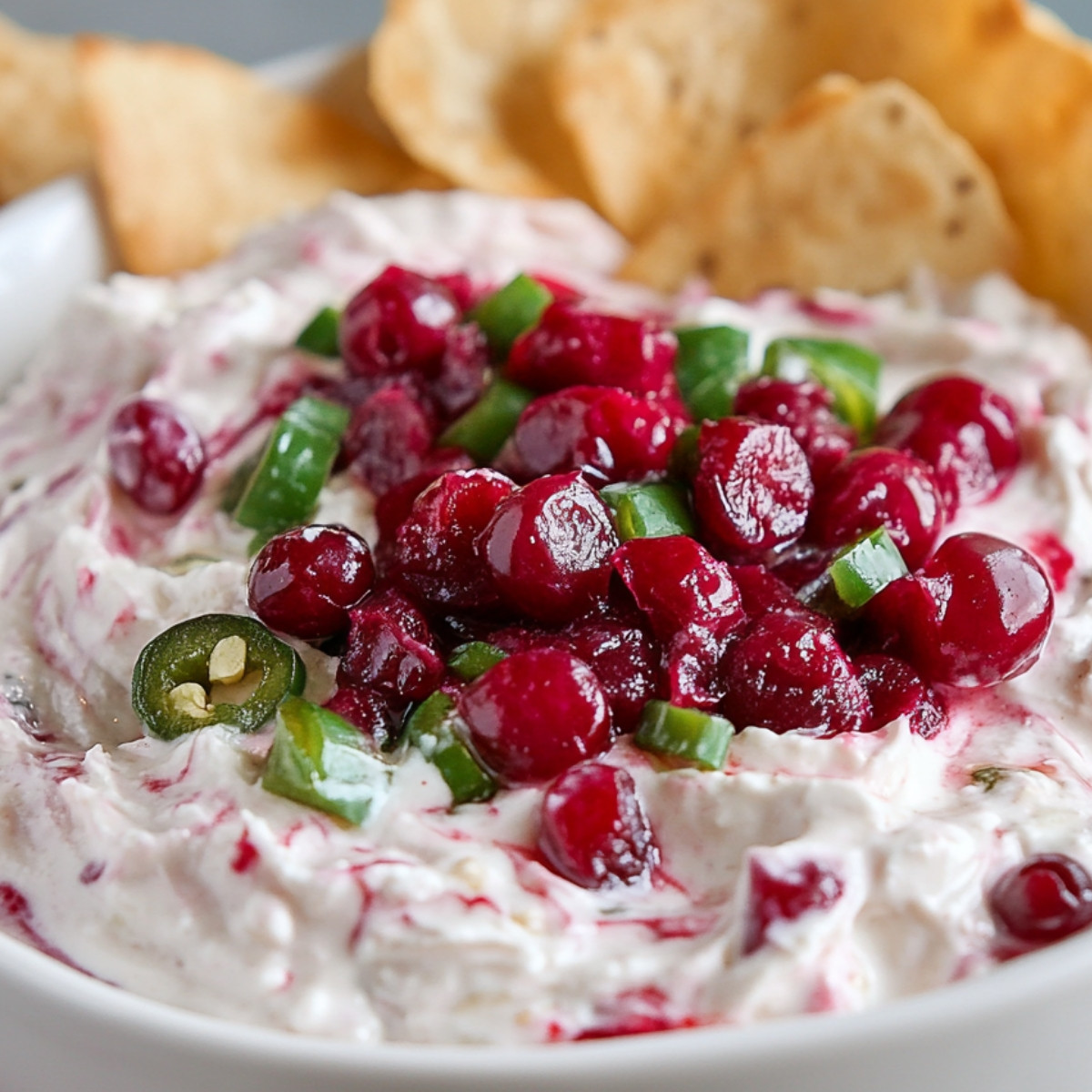 Cranberry Jalapeño Cream Cheese Dip