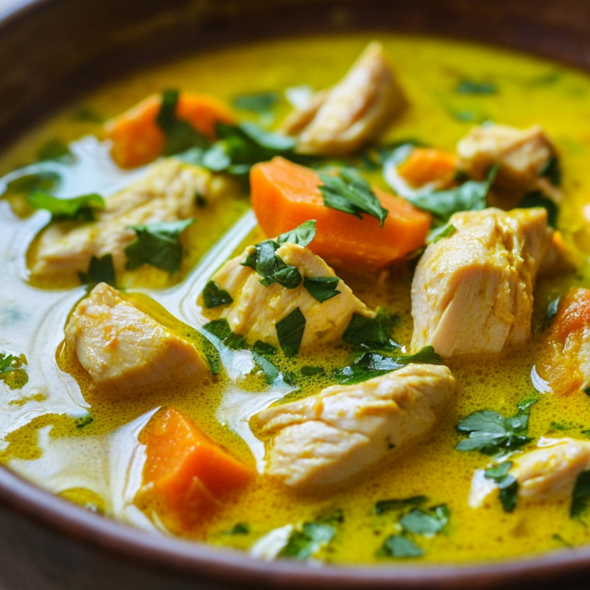 Dive into a bowl of sunshine with this Anti-Inflammatory Turmeric Chicken Soup