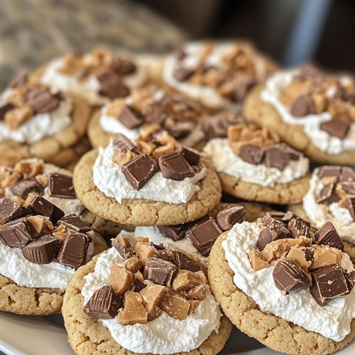 Irresistible Reeses Cheesecake Cookies