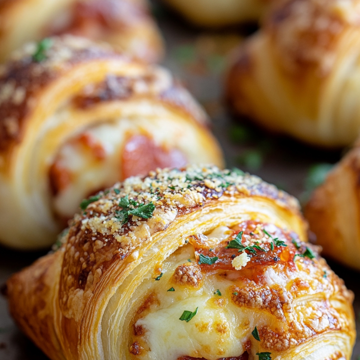 Mozzarella Pepperoni Croissant Rolls