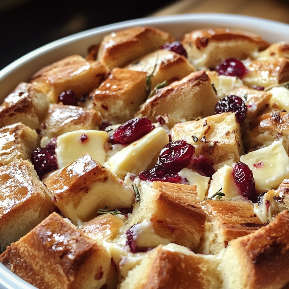 Pull-Apart Sourdough Brie and Cranberry Bread