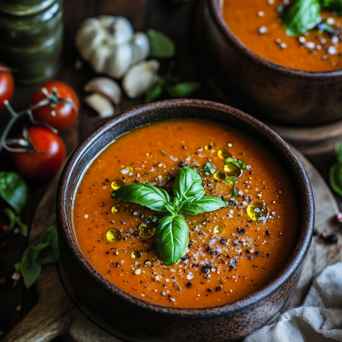 Roasted Tomato Basil Soup