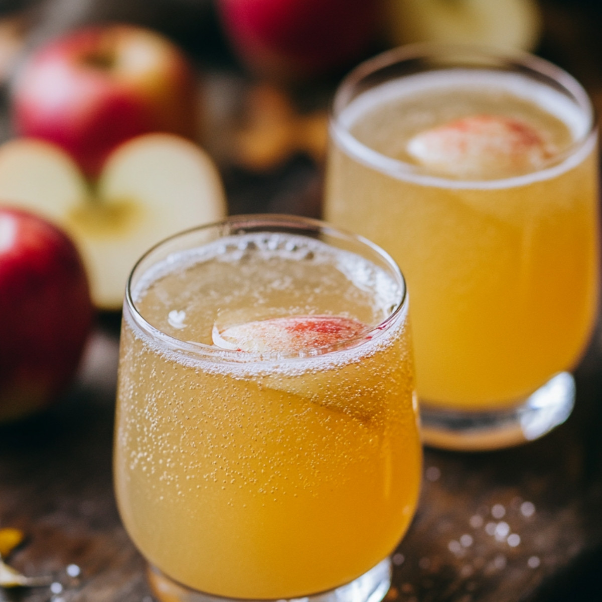 Sparkling Apple Cider Mocktail