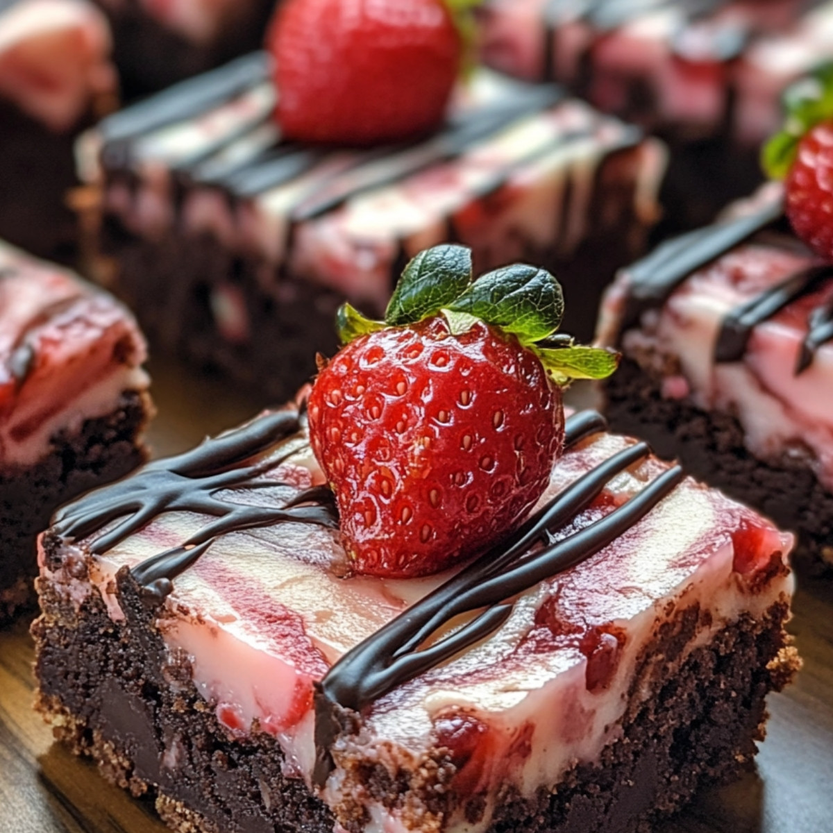 Strawberry Cheesecake Brownies