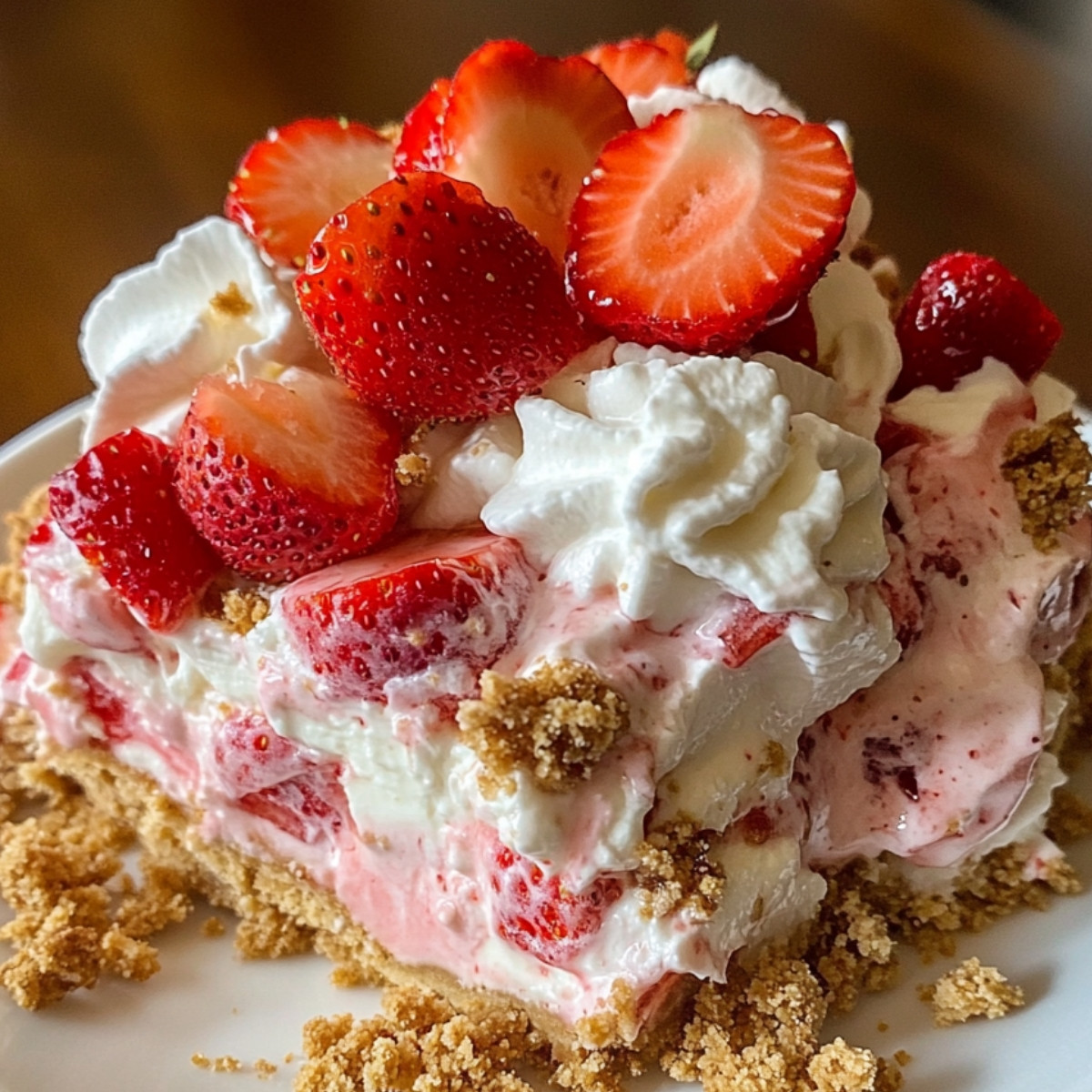 Strawberry Crunch Ice Cream Cheesecake