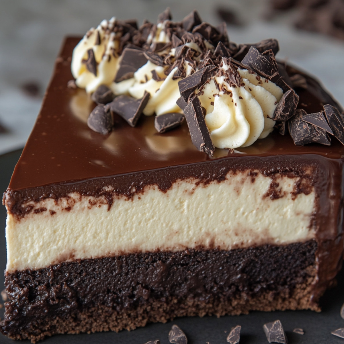 Triple Chocolate Fudge Cheesecake