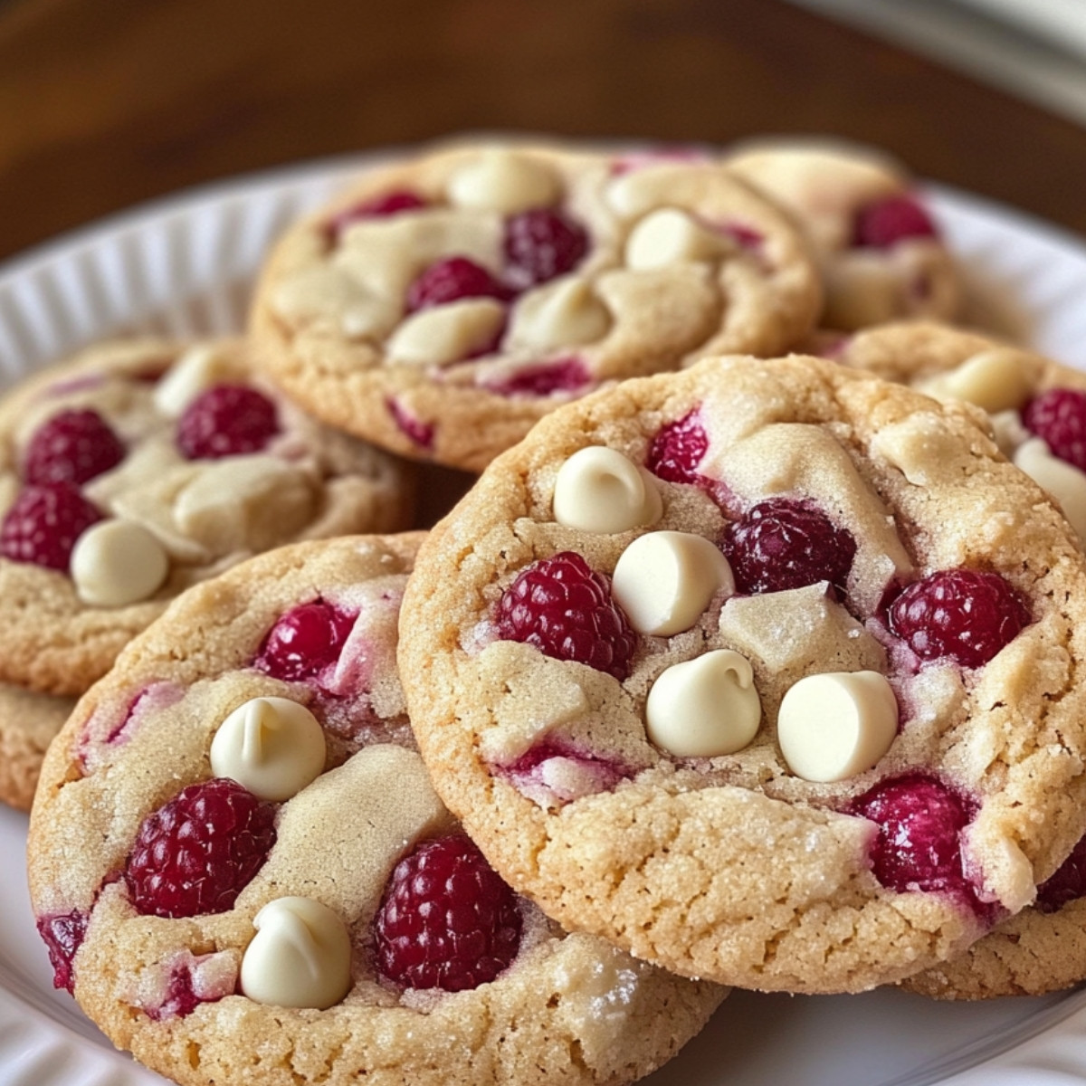 White Chocolate Raspberry Cookies