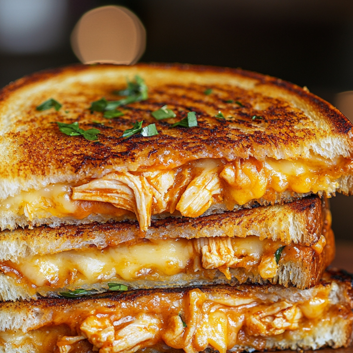 BBQ Chicken Grilled Cheese