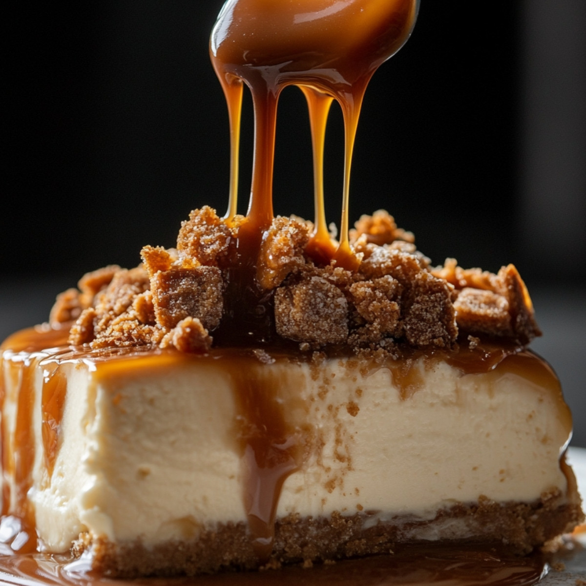 Biscoff Salted Caramel Cheesecake