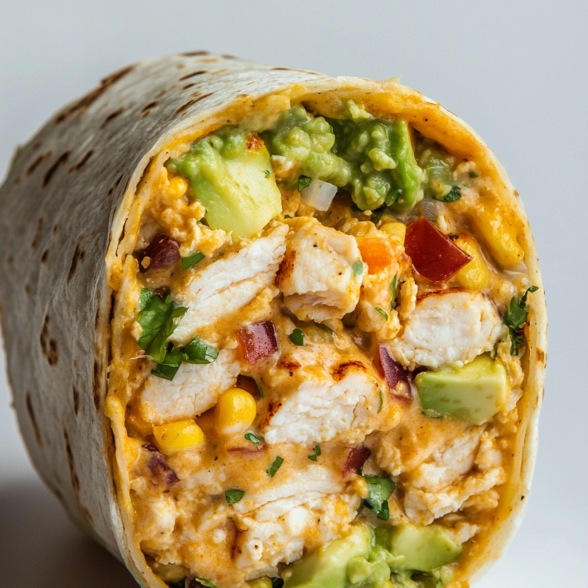 Chicken Avocado Ranch Burritos