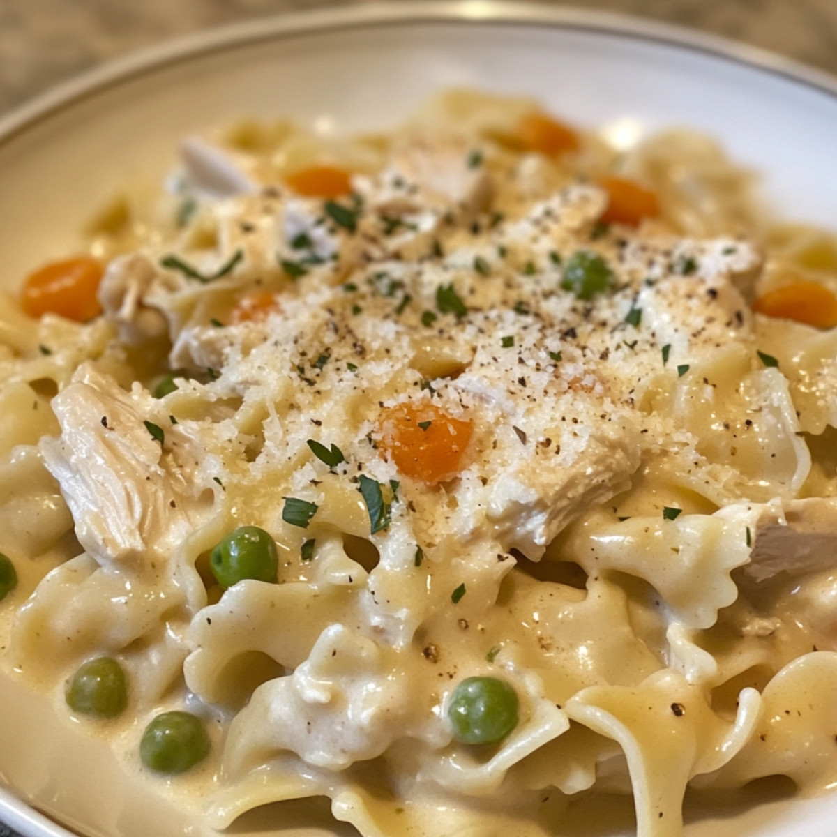 Chicken Pot Pie Pasta