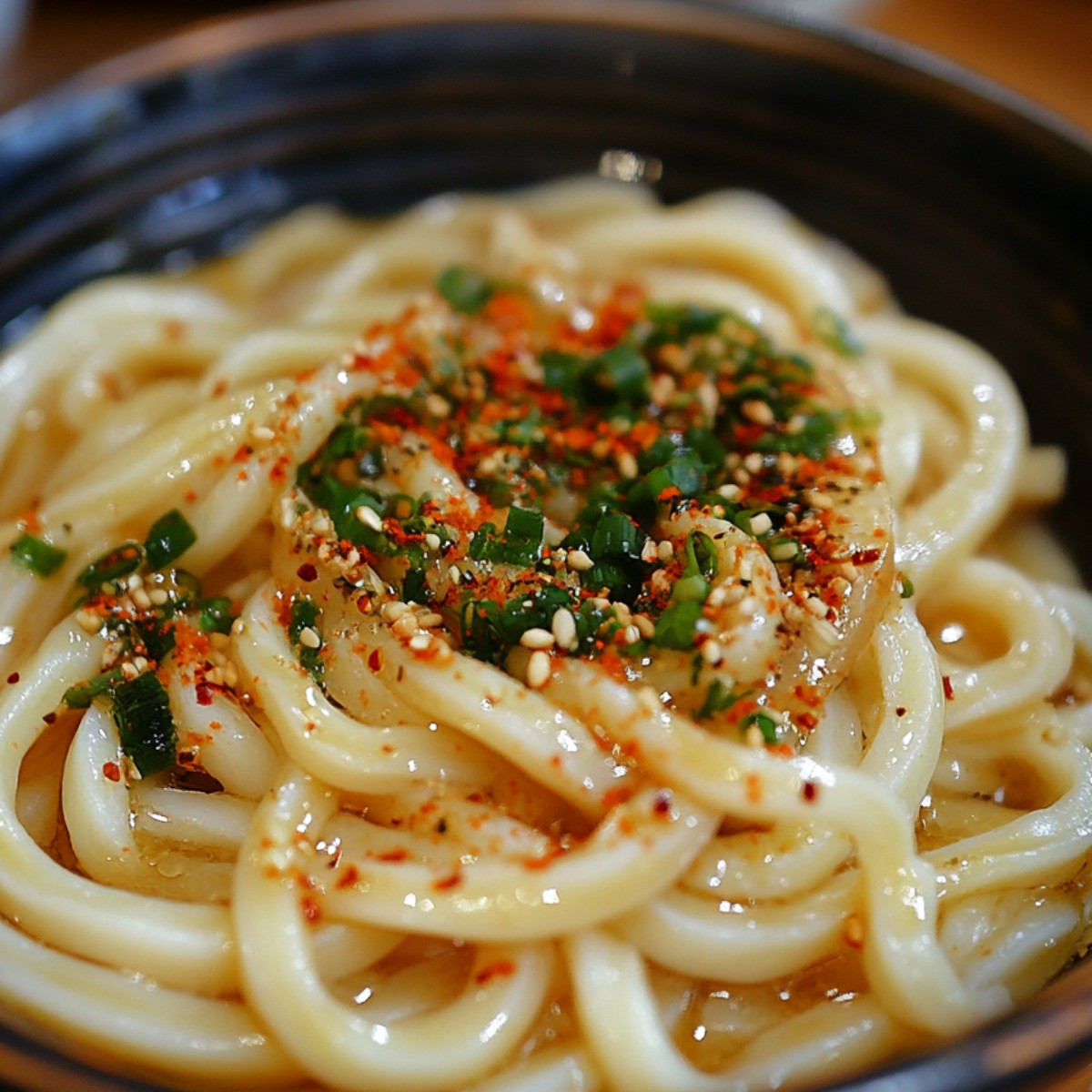 Chili Garlic Udon Noodles