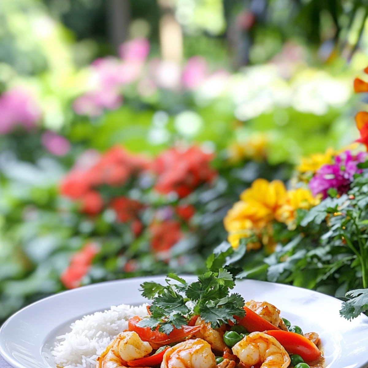 Coconut Shrimp Curry with Basmati Rice