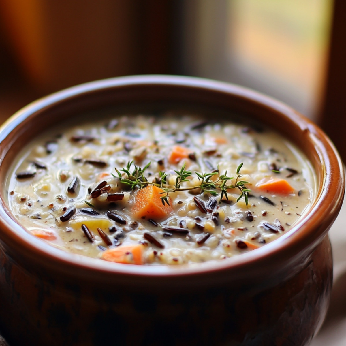 Cozy Autumn Wild Rice Soup