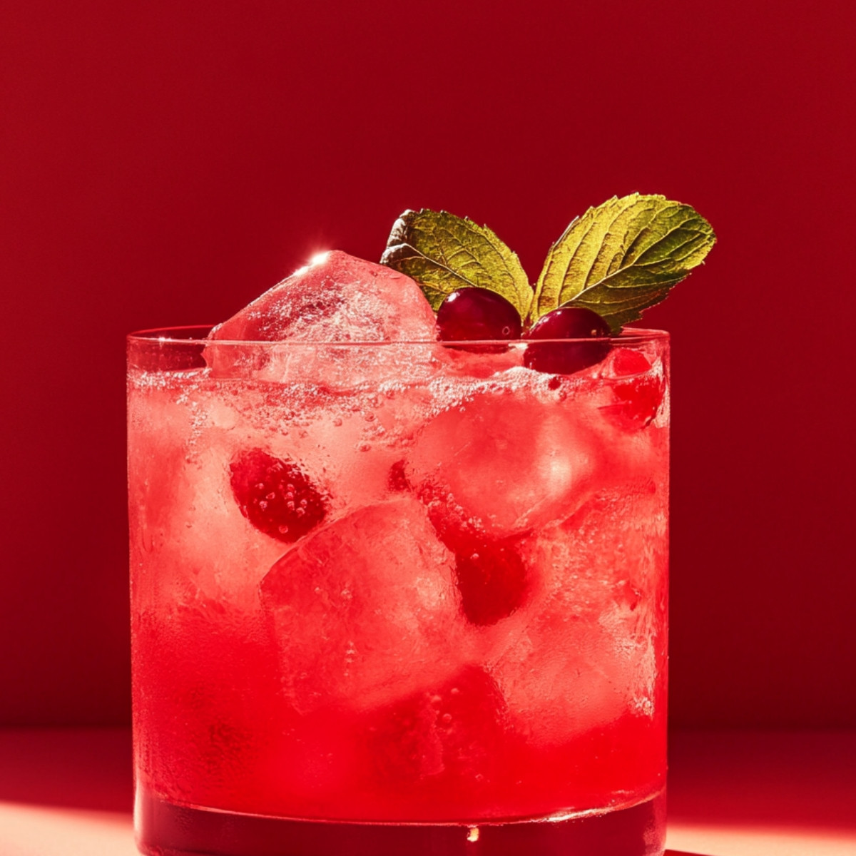 Ginger Cranberry Punch Mocktail