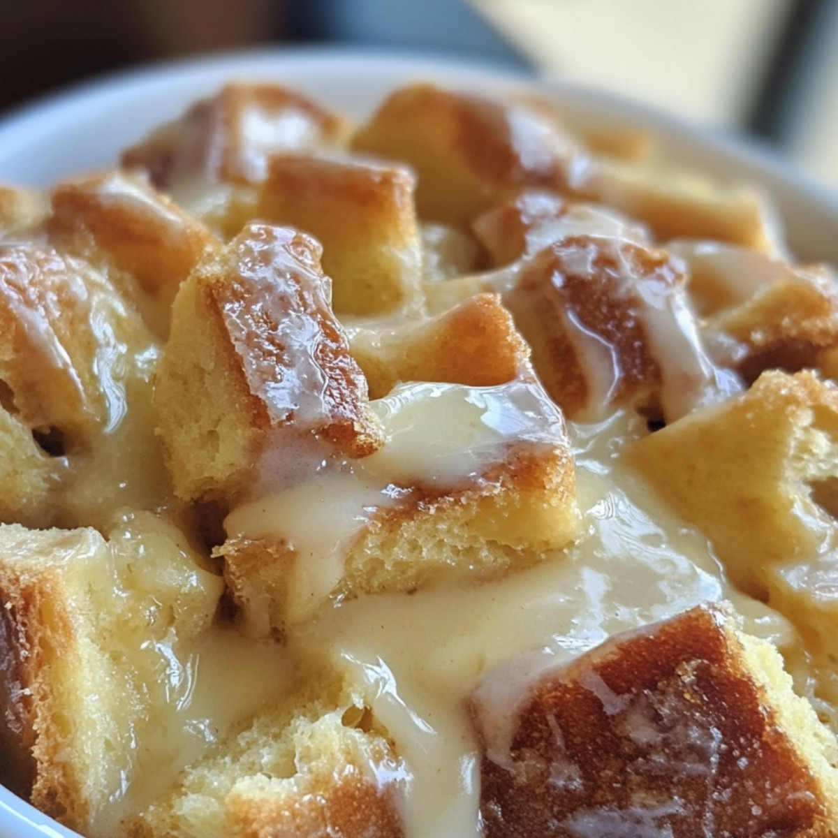 Grandma’s Old-Fashioned Bread Pudding with Vanilla Sauce