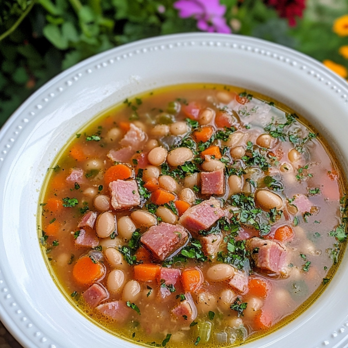 Hearty Ham and Bean Soup