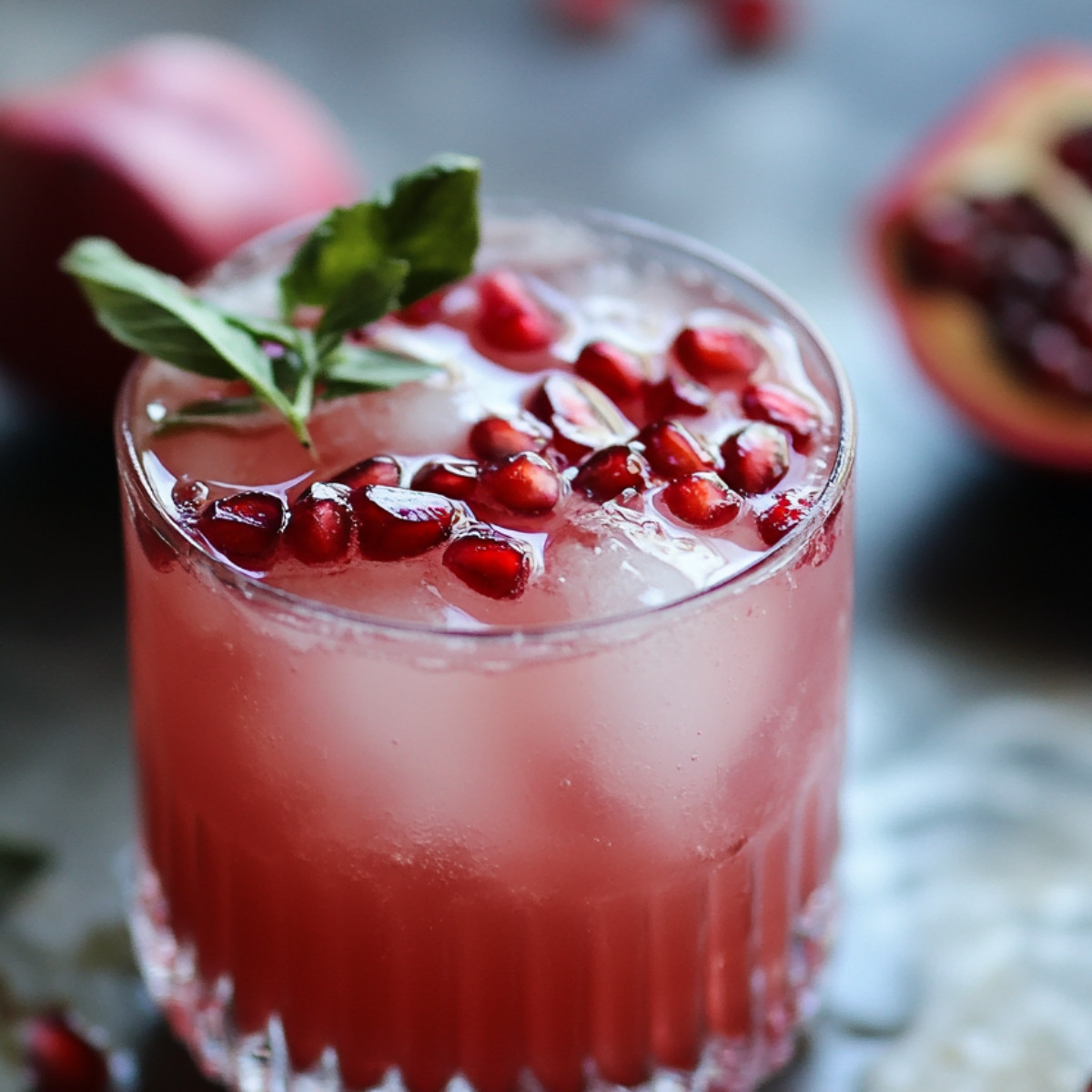 Pomegranate Sparkler Mocktail