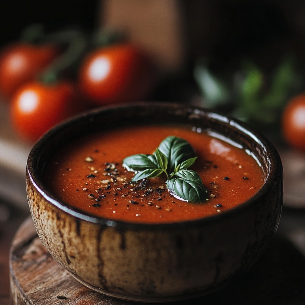 Roasted Tomato Basil Soup