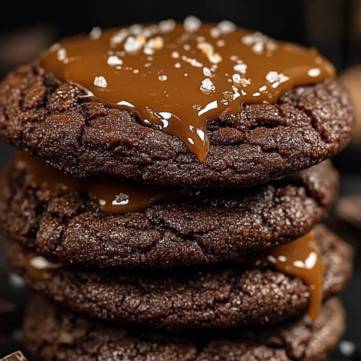 Salted Caramel Chocolate Cookies