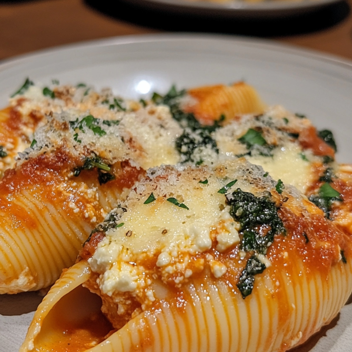 Spinach Ricotta Stuffed Shells