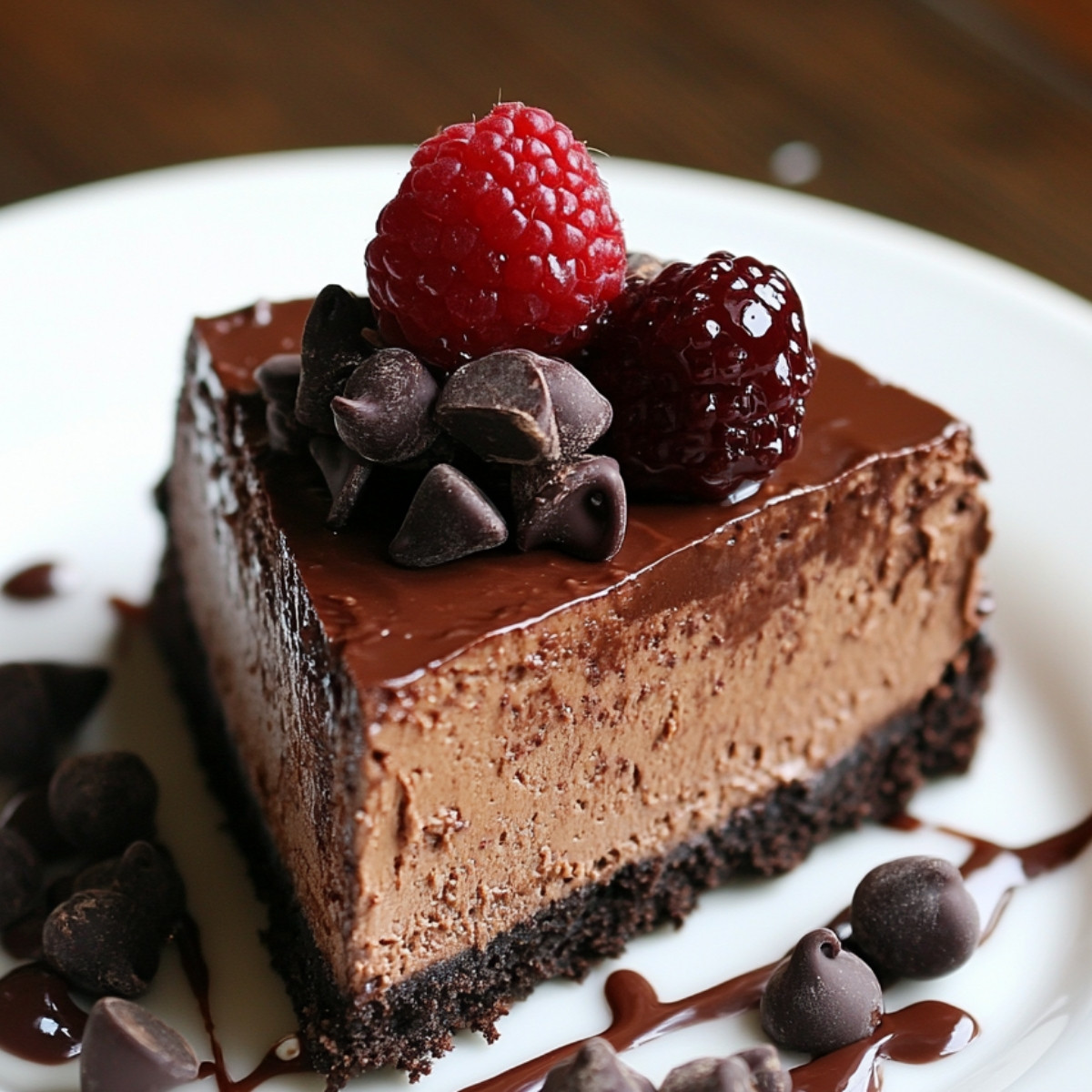 Triple Chocolate Fudge Cheesecake